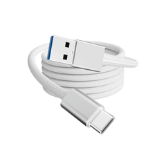 Rolio USB C to USB A cable - USB 3.2 - 10Gbps - Silver - 1 meter