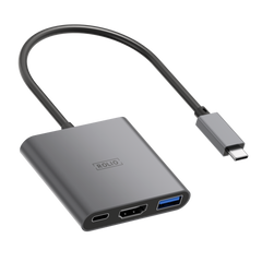 Rolio USB C to HDMI Adapter - 3 in 1 - 4K HDMI - USB 3.0 - USB-C Charging