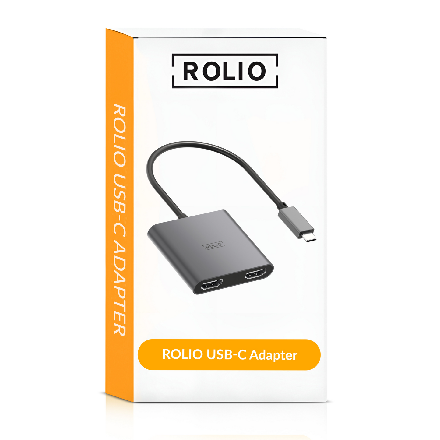 Rolio USB C auf HDMI – Dual-HDMI-Adapter – 2x HDMI 4K