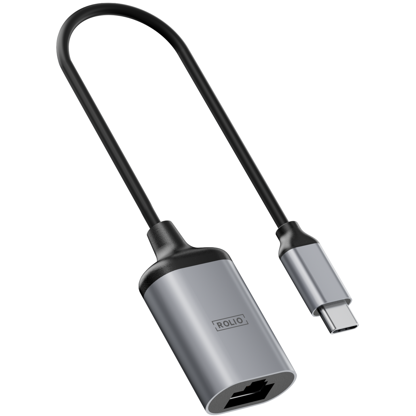 Rolio USB C Adapter - USB-C to Ethernet - 1Gbps