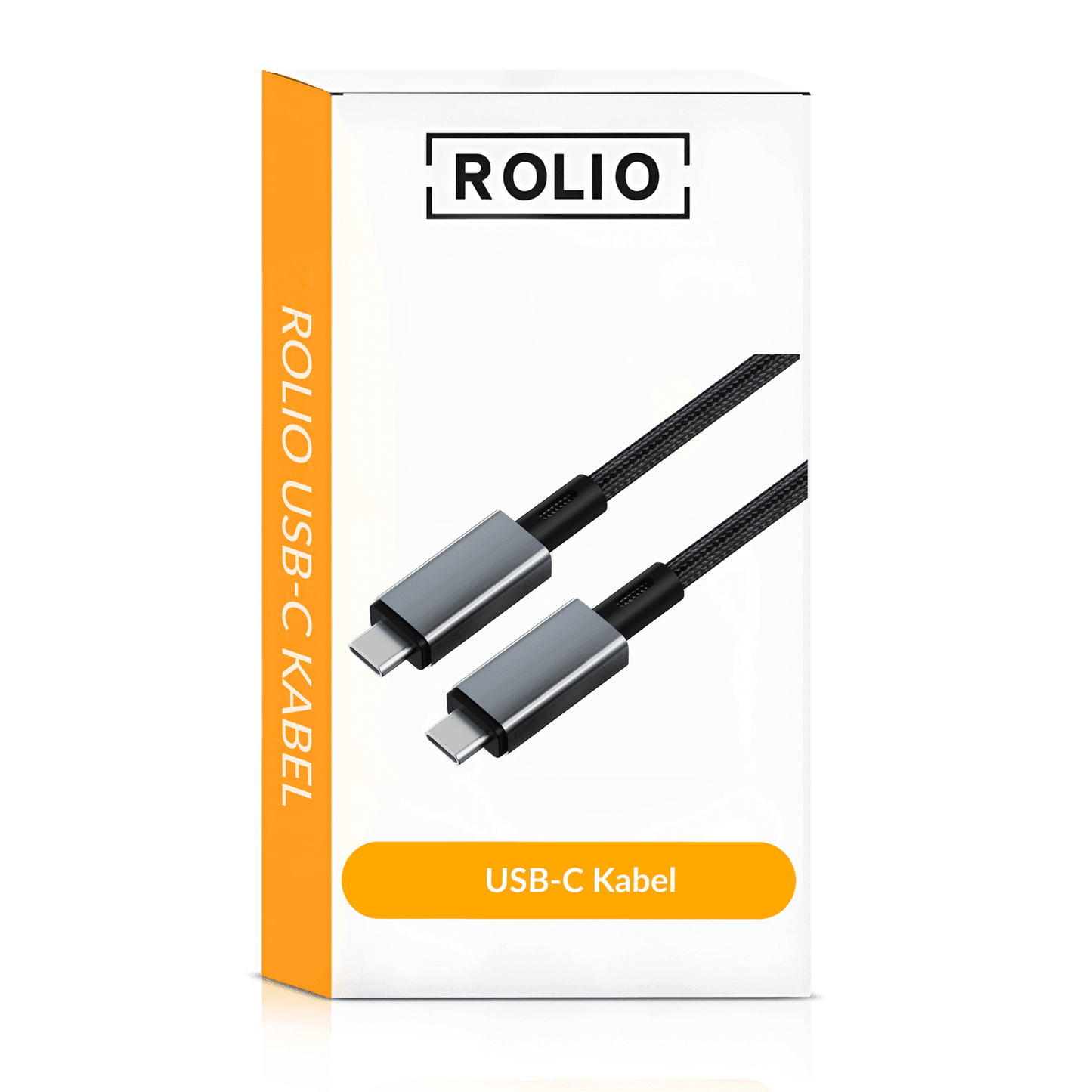 Rolio USB 4 kabel - USB C naar USB C kabel - 40Gbps - 1 Meter - Rolio