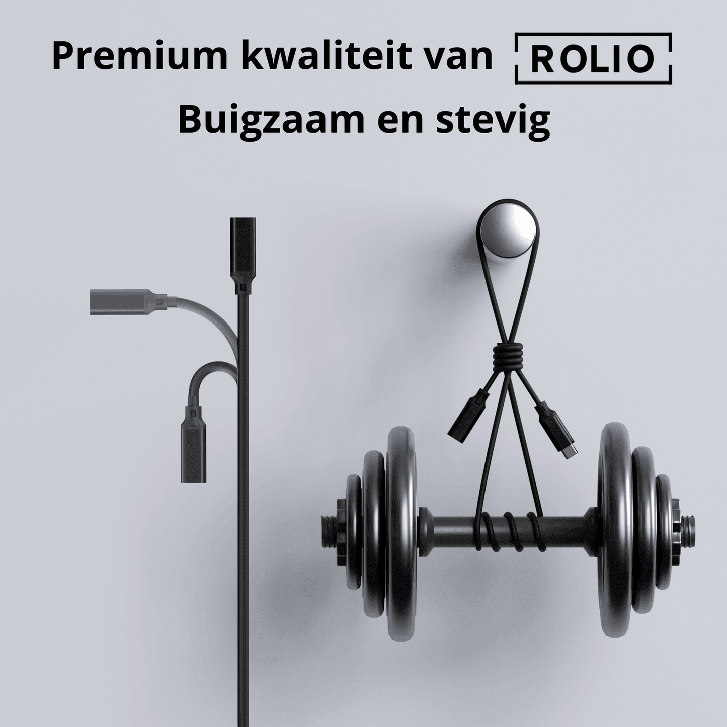 Rolio USB C Verlengkabel - USB-C naar USB-C vrouwelijk - 2 meter - Rolio