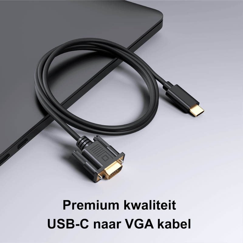 Rolio USB C naar VGA kabel - 1.8 meter - Rolio