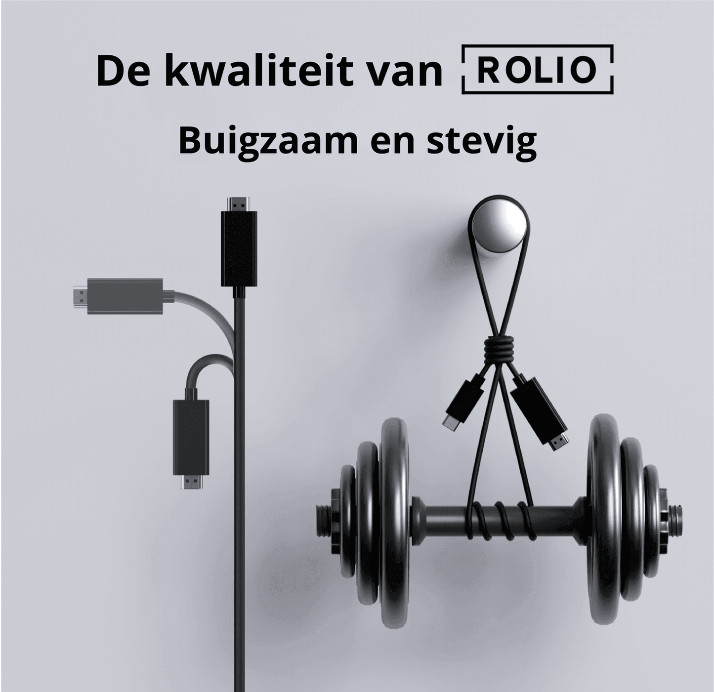 Rolio USB-C naar HDMI kabel - 4K - 60hz - 1.8 meter - Rolio