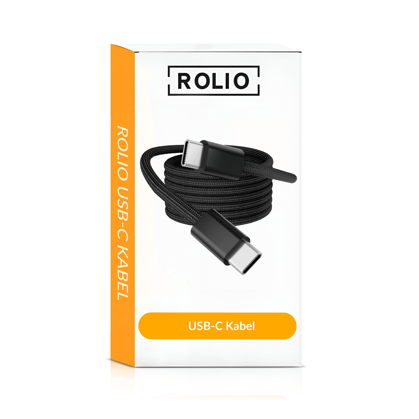 Rolio USB C Kabel - Magnetisch Oprollen - 2 Meter - 100W Oplaadkabel - USB C naar USB C - Universeel - Rolio