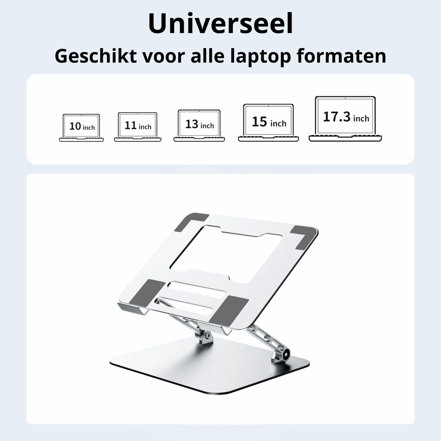 Rolio Laptop Standaard - Universeel - Aluminium