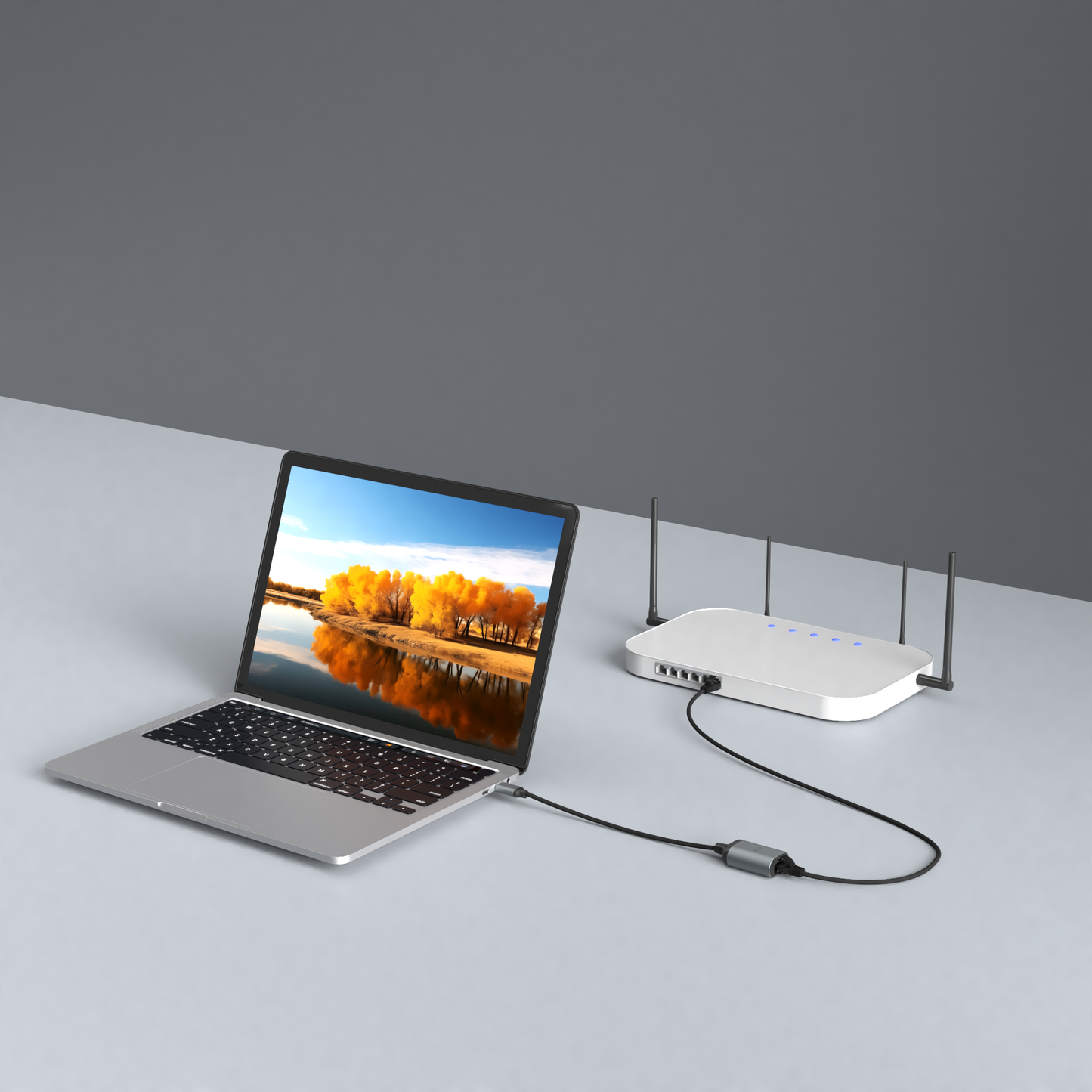 Rolio USB C Adapter - USB-C to Ethernet - 1Gbps