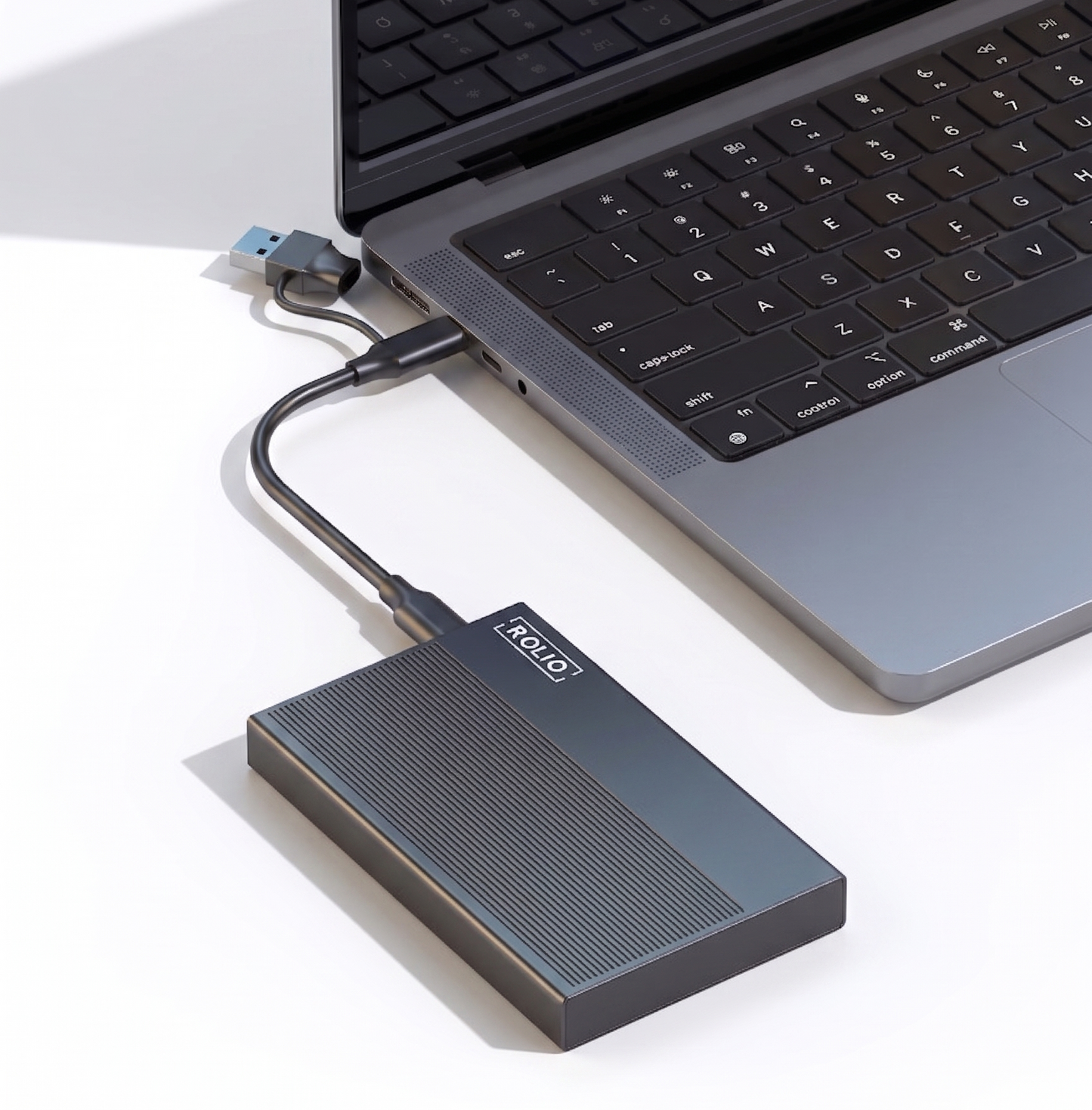 Rolio Externe Harde Schijf - Pro - USB 3.0 - USB C - 500GB Opslag - 1Gbps