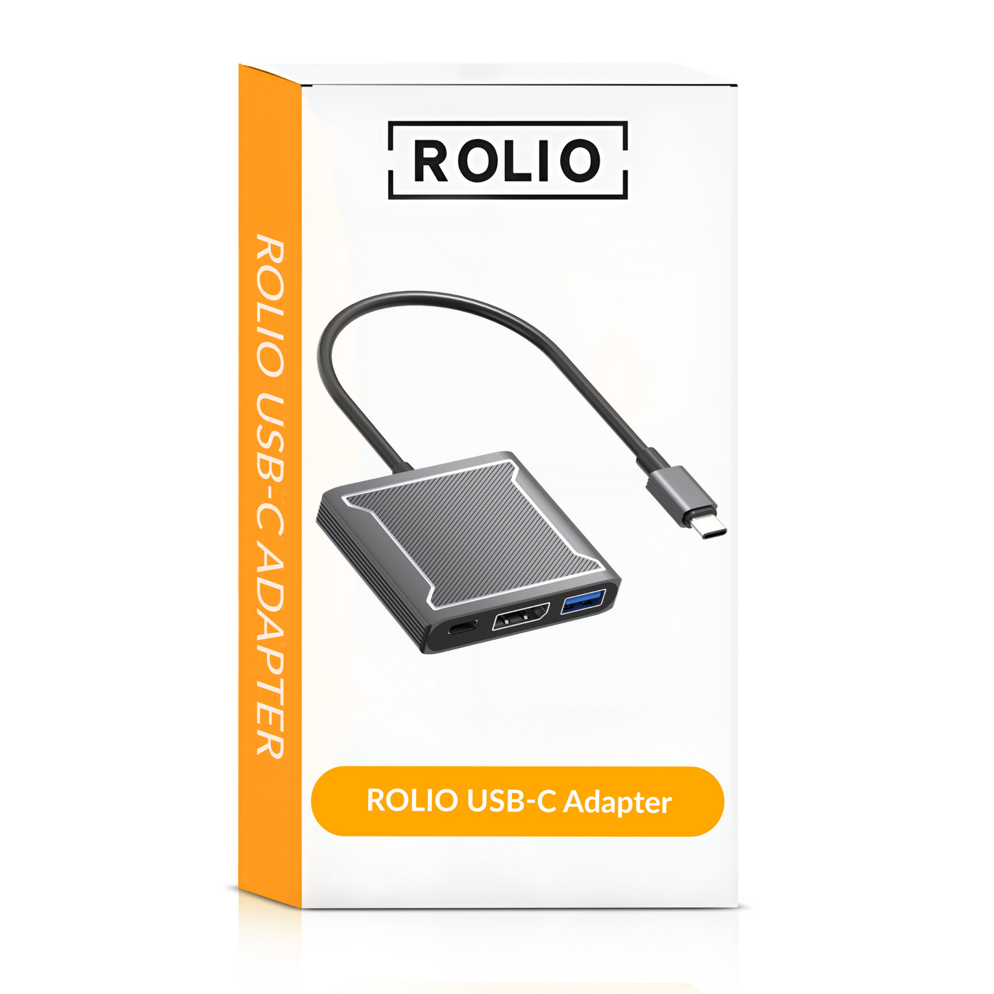 Rolio USB-C-auf-DisplayPort-Adapter – 3-in-1 – DisplayPort-Hub – USB 3.0 – USB-C-Aufladung