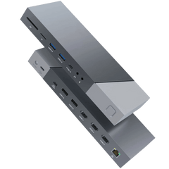 Rolio USB-C-Dockingstation – 16 in 1 – Dreifachmonitor – DisplayLink-Hub