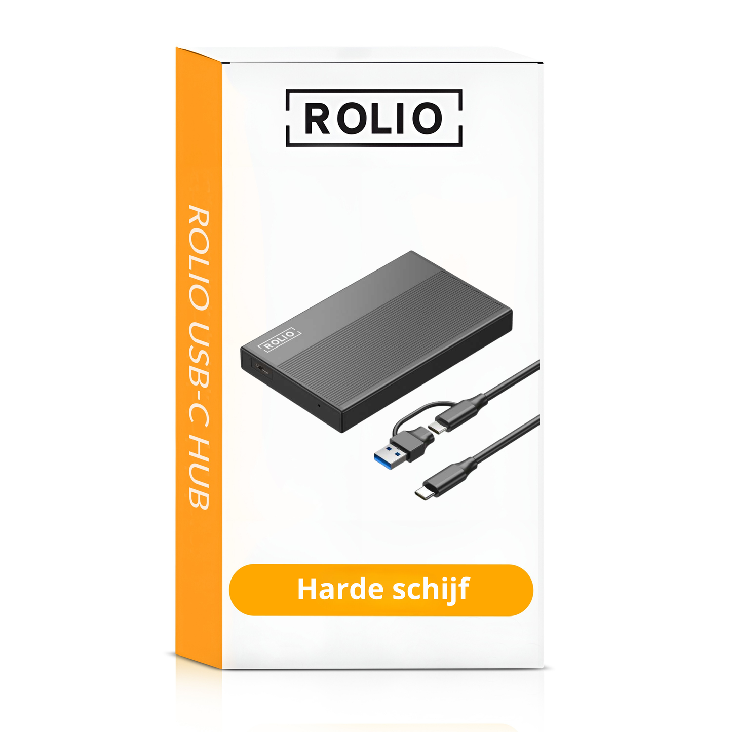 Rolio Externe Harde Schijf - Pro - USB 3.0 - USB C - 500GB Opslag - 1Gbps