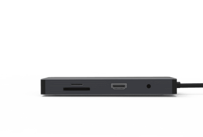 Rolio USB C Hub - 10 in 1 - HDMI - VGA - Ethernet LAN - USB-C - USB 3.0 - Aux - SD/TF - Rolio