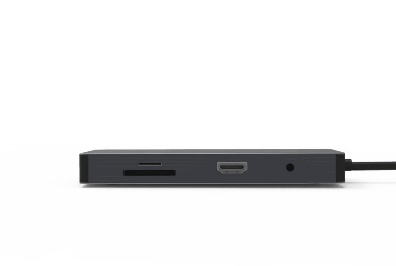 Rolio USB C Hub - 10 in 1 - HDMI - VGA - Ethernet LAN - USB-C - USB 3.0 - Aux - SD/TF - Rolio