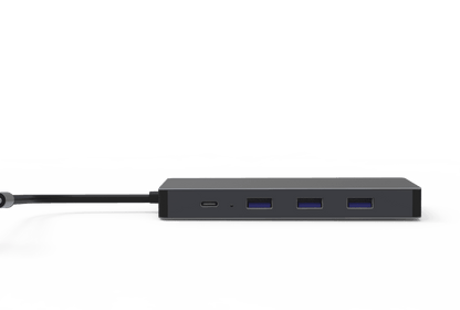 Rolio USB C Hub - 10 in 1 - HDMI - VGA - Ethernet LAN - USB-C - USB 3.0 - Aux - SD/TF - Rolio